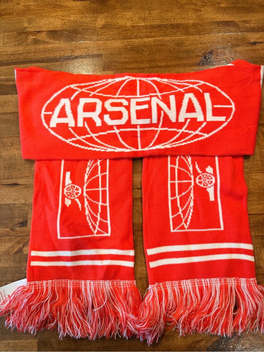 Arsenal Red Supporter Scarf - Official Club Logo Design